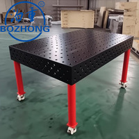 Plateforme de soudage flexible 3D en fonte D28, table de travail modulaire pour le soudage avec accessoires de serrage