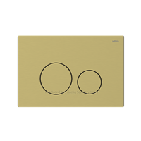 Plaque de chasse d'eau double bouton KONIG moderne en SUS304 brossé or zirconium pour toilettes murales à réservoir caché