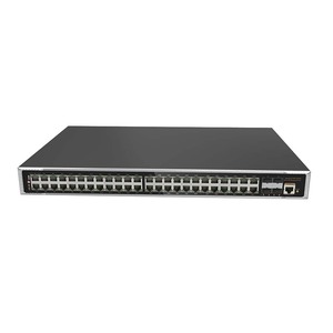 Commutateurs réseau PoE industriels gérés avec 48 ports RJ45 10/100/1000M + 4 ports SFP+ 1/10G pour caméras de vidéosurveillance - Product Image 4