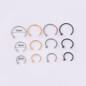 Piercing pour le corps pour femme, bijou personnalisé, clou en acier inoxydable 316l, <span class=keywords><strong>anneau</strong></span> pour <span class=keywords><strong>nez</strong></span> <span class=keywords><strong>indien</strong></span>, 1 pièce - Product Image 5