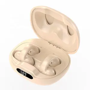 TWS earbud Bluetooth nirkabel, peredam kebisingan aktif dengan indikator baterai LED, anti air earphone Chipset