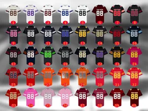 Maillot de football Mickey personnalisé avec numéro d'équipe imprimé, design respirant, anti-humidité, écologique, couleurs orange, rouge, noir foncé pour - Product Image 3