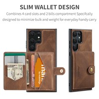 Étui magnétique intelligent à fermeture automatique pour Samsung Galaxy S20 S21 S22 S23 Ultra NOTE 20 ULTRA 10+ Housse portefeuille en cuir