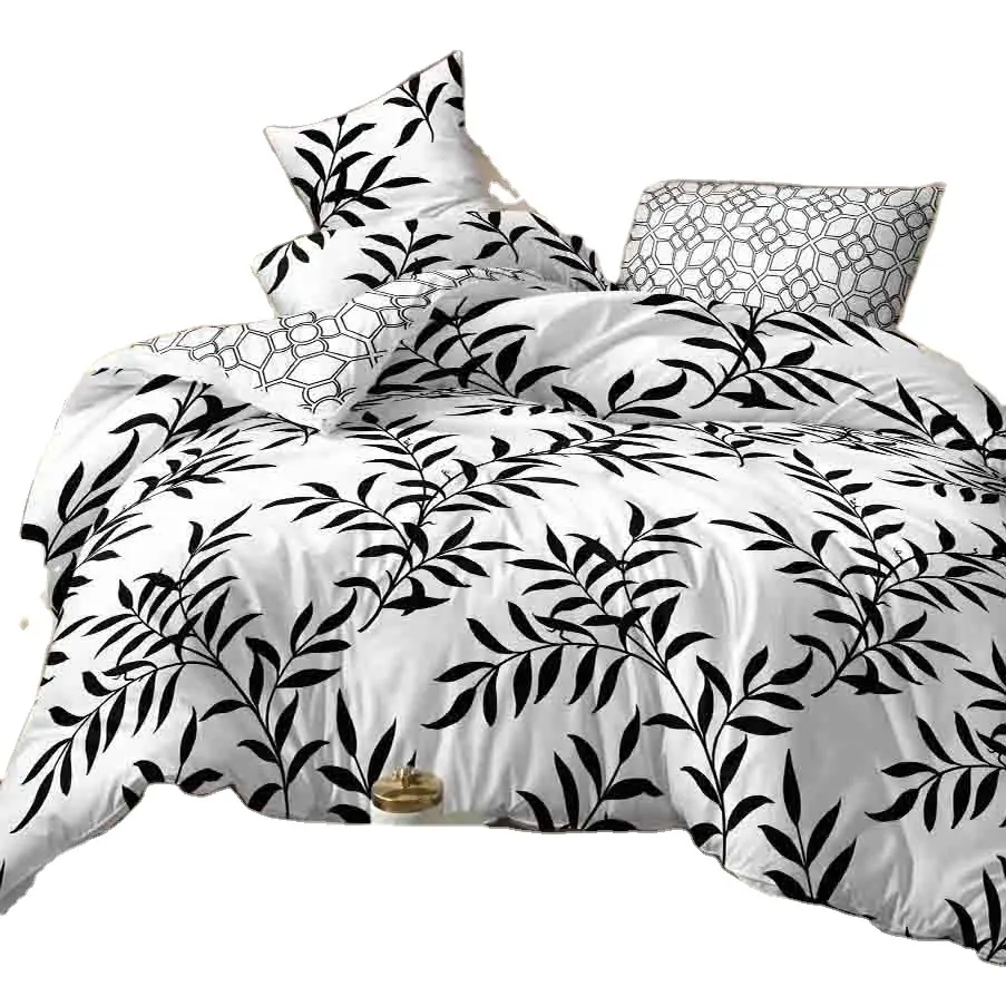 Europe Hot Sale Disperse Printed Luxury Duvet Cover Bed Sheet Set with Pillowcases Queen Double Size