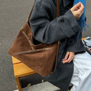 Retro Suede Women's Tote Bag, Large Capacity Multifunctional Three Use <b>Backpack</b>, Niche Designer Crossbody Bag - Product Image 2