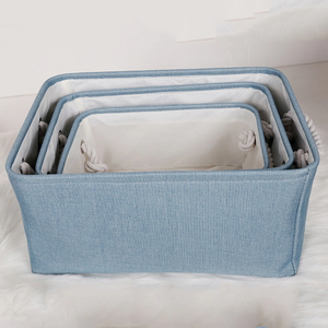 Colorful Double Tier Eco-friendly Waterproof Fabric Storage <strong>Basket</strong> with EVA Coating for <strong>Wardrobe</strong> - Product Image 6