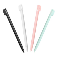 Stylets tactiles NDSL 4-en-1 Stylets en plastique multicolores avec étui pour écran portable Nintendo DS Lite 4 pièces