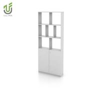 IULTRA moderne autoportant Double face diviseur de bureau personnalisé en métal bibliothèque cloison grande ouverte étagère séparateur école