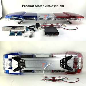 Barra de Luces de Advertencia de Emergencia para Techo de 66 <span class=keywords><strong>LED</strong></span>, 47 Pulgadas, con Altavoz, Seguridad para Quitanieves, Grúa de Remolque, Grúa de Construcción, Grúa de Rescate - Product Image 6