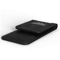 Support de chargeur sans fil pliable et réglable 15W, station de charge sans fil portable de type C en ABS, support de téléphone portable