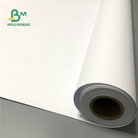 Rollos de Papel Bond Blanco de Pulpa Virgen Anti-Encrespamiento de 36" / 54" * 150 Pies 20LB (A0/A1) para Plotter CAD Compatible con Tinta de Dibujo