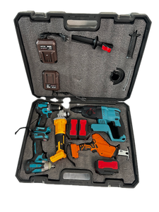 Factory Customized Power Tools 5 Kits Tool Set Cordless Impact Wrench Angle Hammer Drill Set HYHKI501 Hight Quality 5 in 1 Set 2 - Product Image 6