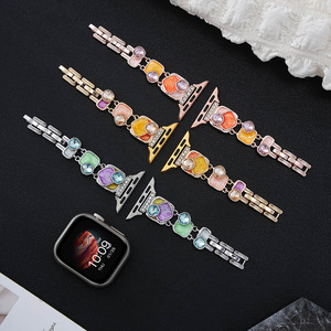 Pour <span class=keywords><strong>Apple</strong></span> <span class=keywords><strong>Watch</strong></span> 10 8 7 6 5 <span class=keywords><strong>4</strong></span> 41 45 42 46mm Ultra 49mm Mode Femmes <span class=keywords><strong>Bracelet</strong></span> En Métal <span class=keywords><strong>Bracelet</strong></span> En Acier Inoxydable - Product Image 2