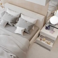 Neuankömmling Morden Indoor Luxus Soft Kopfteil Bett Schlafzimmer möbel Set Kunden spezifische Möbel Full King Queen Size