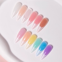 HONEY GIRL Fournitures pour la pose d'ongles : Gel UV souple et solide pour extension, compatible avec les flacons de vernis à ongles personnalisés