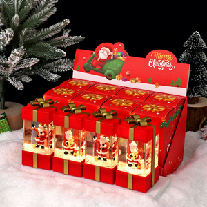 Elonna Christmas Ornament Bland Box Gift Luminous <b>Glowing</b> Painted Mini Resin Crystal <b>Ball</b> for Snowman Holiday Decorations Living - Product Image 3
