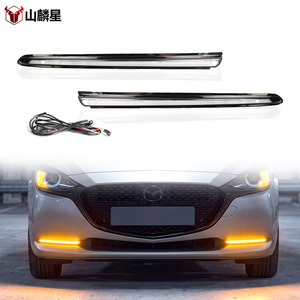 Feux de jour à LED Mazda2 DRL 2019-2022, feux de pare-chocs avant, double couleur, étanches - Product Image 2