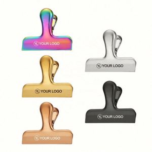 Clips para Bolsas de Cocina con Cierre Hermético, Ecológicos, con Logotipo Personalizado, 5 Colores, Clips para Snacks de Acero Inoxidable Resistentes para Alimentos - Product Image 1