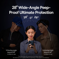 Protection d'écran en verre trempé Corning de 0,4 mm pour iPhone 17/16/15/14/13 Pro Max Plus, anti-espionnage, installation automatique