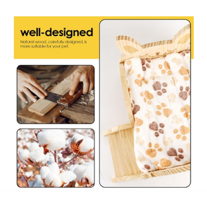 Abri détachable avec escalier, petits habitats chaleureux et mignons pour hamsters et furets - Product Image 3