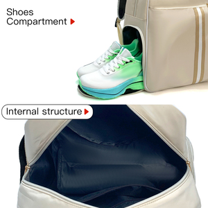 Нейлоновая портативная спортивная сумка большой емкости, водонепроницаемая сумка для пиклбола, сумка для пиклбола, Сумка с карманом для обуви, рюкзак для пиклбола - Product Image 3