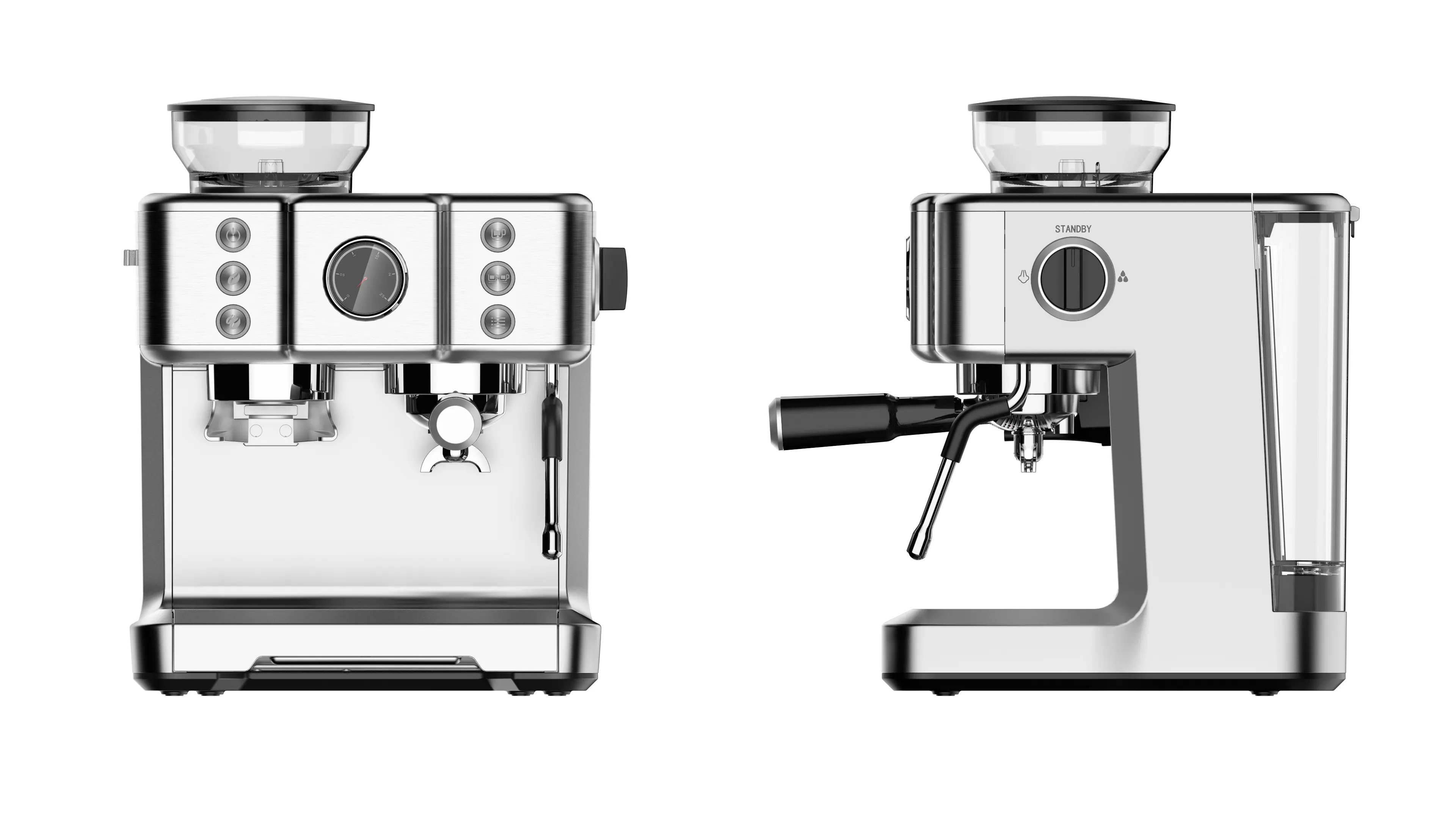 Small Espresso Milk Coffee Maker Coffee And Espresso Maker 1-3 Cups Per Press Espresso Machines