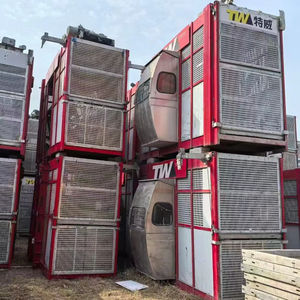 Lift konstruksi SC200/200 tangan kedua dengan Motor dan kotak gir kerekan penumpang bekas - Product Image 5