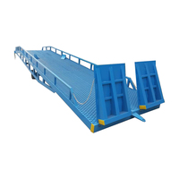 Pont de quai mobile industriel à hauteur réglable, rampe hydraulique, capacité de charge 8T, alimentation électrique/manuelle pour conteneur temporaire