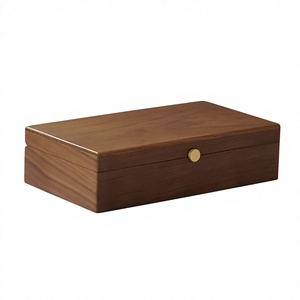 Boîte à bijoux moderne en bois écologique avec couvercle coulissant, organisateur de rangement pour bijoux fait main et personnalisé pour femmes et filles - Product Image 3