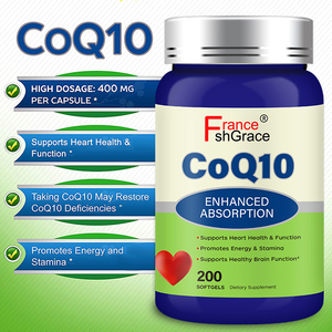Coq10 Suplemento Extra Antioxidante <span class=keywords><strong>CO</strong></span> 400mg Enzima Vitamina Comprimidos 200 mg Fuerza máxima 100 Softgel Coenzima Q10 mg Softgel - Product Image 3