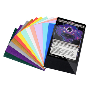 UNICORN GAME PLUS Nuevo Lanzamiento 1000 Piezas Interior Negro 12 Colores Fundas para Tarjetas Coleccionables de PP de Textura Rugosa Doble Mate con Reverso Opaco - Product Image 2