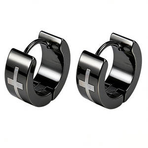 Pendientes de Aro Elegantes e Impermeables de Acero Inoxidable 316L, Pendientes de Moda, Pendientes de Anime para Mujeres y Hombres - Product Image 2