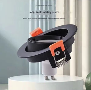 Plafonnier LED tout aluminium <span class=keywords><strong>GU10</strong></span> 3W 5W 7W 9W Kit de cadre de downlight encastré avec garniture noire blanche pour usage domestique - Product Image 4