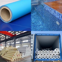 Bâche de piscine en vinyle PVC durable, imperméable, résistante aux UV, personnalisable en épaisseur, rouleau de bâche enduite de PVC pour garçons et filles