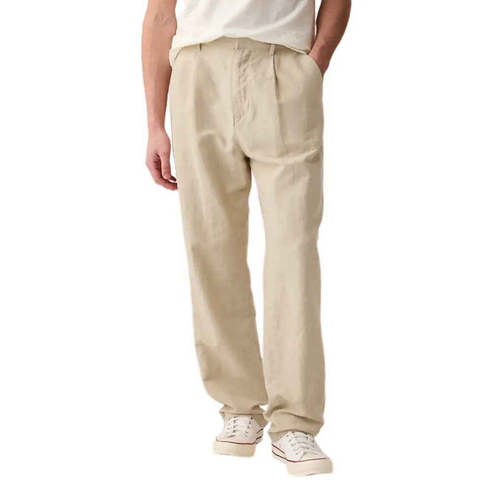 Custom OEM Wholesale Best Quality Breathable Solid Color Cotton Linen Pants