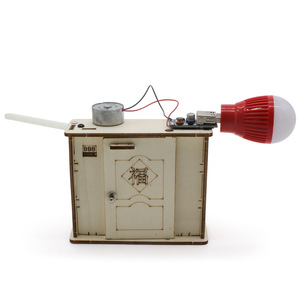 Kit d'expériences scientifiques éducatives à la vapeur, modèle de générateur manuel en bois pour enfants de 7 à 9 ans, jouet d'apprentissage de la physique - Product Image 1
