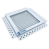 Grille d'aération en fer galvanisé pour système de ventilation HVAC, diffuseur d'air décoratif en métal à fixation murale pour plafond