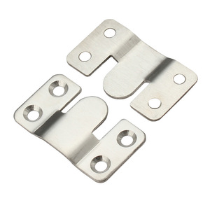 Ganchos en forma de montaña de acero inoxidable Yalida, 2 uds., para marcos de fotos, montaje en pared, conectores de muebles con acabado cepillado - Product Image 4