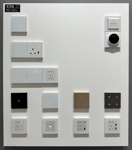 Sang trọng 220V với không có trung tính EU 1 2 3 4 gang thông minh chuyển đổi R5 Wifi tuya Ổ cắm điện cảm ứng tường ánh sáng chuyển đổi thông minh Dimmer chức năng - Product Image 2