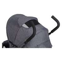 Poussette parapluie légère pour bébé avec cadre pliable en fer, dossier et repose-pieds réglables, possibilité de s'asseoir et de se coucher