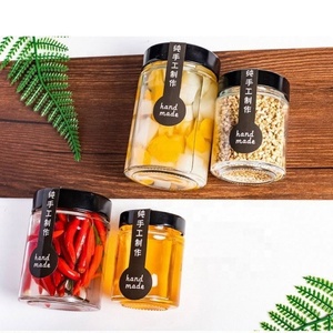 Wholesale Food Grade Empty Round Transparent Mini <b>Jam</b> Honey Glass <b>Jar</b> Small Glass <b>Jars</b> With Black Metal Lid - Product Image 4