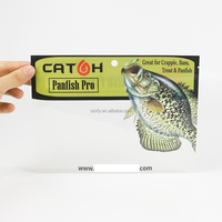 Sac d'emballage refermable pour leurre de pêche en plastique souple imprimé personnalisé Sac d'emballage pour appâts de poisson avec sac en mylar zippé