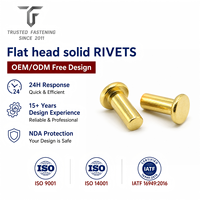 Rivets plats personnalisés TianFang pour quincaillerie de meubles et tiroirs, en acier inoxydable brossé, conception OEM ODM et approvisionnement en gros