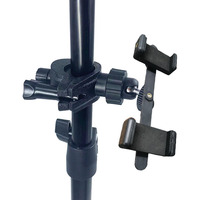 Abrazaderas de barra rápida, soporte de montaje para cochecito, soporte de luz LED derecha para bicicleta