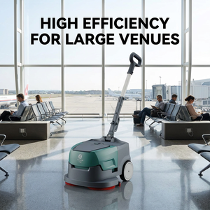 CleanHorse K1 Lavasciuga Pavimenti Elettrica Commerciale Compatta per Piastrelle e Marmo, <span class=keywords><strong>Macchina</strong></span> per Pulizia Automatica Portatile per Hotel - Product Image 4