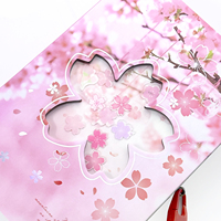 Carnet à couverture rigide avec serrure à code Sakura, journal, cadeau pour étudiant, vente en gros