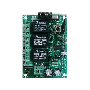 Relais RF DC 12V 3CH mode momentané avec temps de retard ON/OFF télécommande récepteur + émetteur - Product Image 3