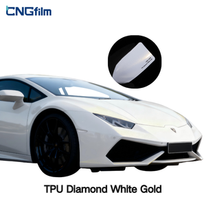 Pellicola Protettiva per Carrozzeria <span class=keywords><strong>Auto</strong></span> Serie Diamond Bianco-Oro 1,52x3m, TPU Autorigenerante, Anti-UV, Cambia Colore, Durata 6 Anni - Product Image 1