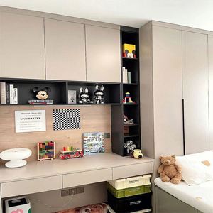 Librería de Madera de Estilo Moderno Minimalista Personalizada, Escritorio para Computadora en Forma de L - Product Image 2