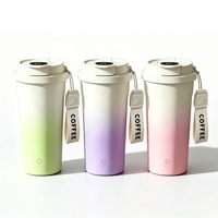 Vente en gros OEM – Tasse isotherme à double paroi de 500 ml, Mug thermos en acier inoxydable avec revêtement céramique, Vaisselle quotidienne pour la maison